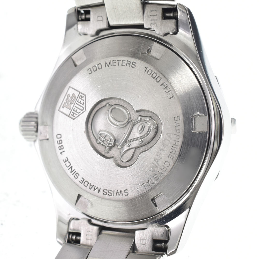 TAG HEUER Aqua racer WAF141A 10P diamond Pink shell Dial Quartz Ladies
 Watch I#147425