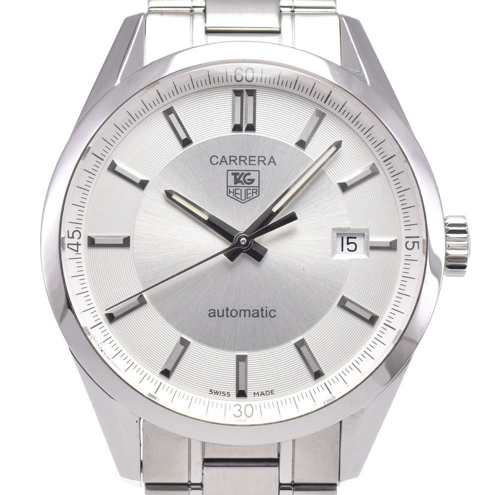 TAG HEUER Carrera Caliber 5 WV211A-3 Date Silver Dial Automatic Men's
 Watch L#147426