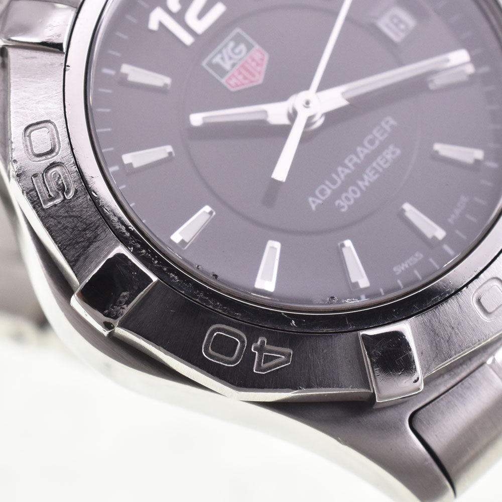 with paper TAG HEUER Aqua racer WAF141A black Dial Quartz Ladies
 Watch I#147428