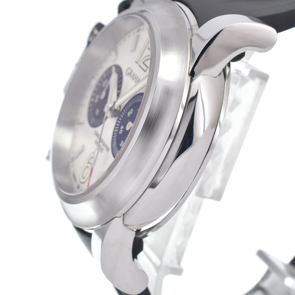 GRAHAM Chrono Fighter Oversize 2OVDIVAS.B03A.K10B Chronograph Date Silver Dial Automatic Men's
 Watch H#147432