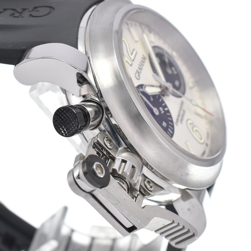 GRAHAM Chrono Fighter Oversize 2OVDIVAS.B03A.K10B Chronograph Date Silver Dial Automatic Men's
 Watch H#147432