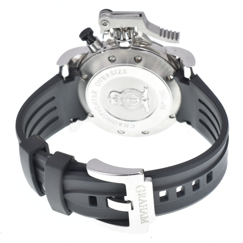 GRAHAM Chrono Fighter Oversize 2OVDIVAS.B03A.K10B Chronograph Date Silver Dial Automatic Men's
 Watch H#147432