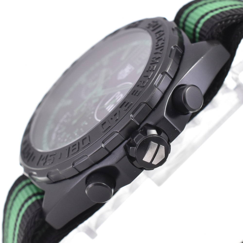 with paper TAG HEUER Formula 1 CAZ1113.FC8189 Cristiano Ronaldo (CR7) Black / green Dial Quartz Men's
 Watch D#147436