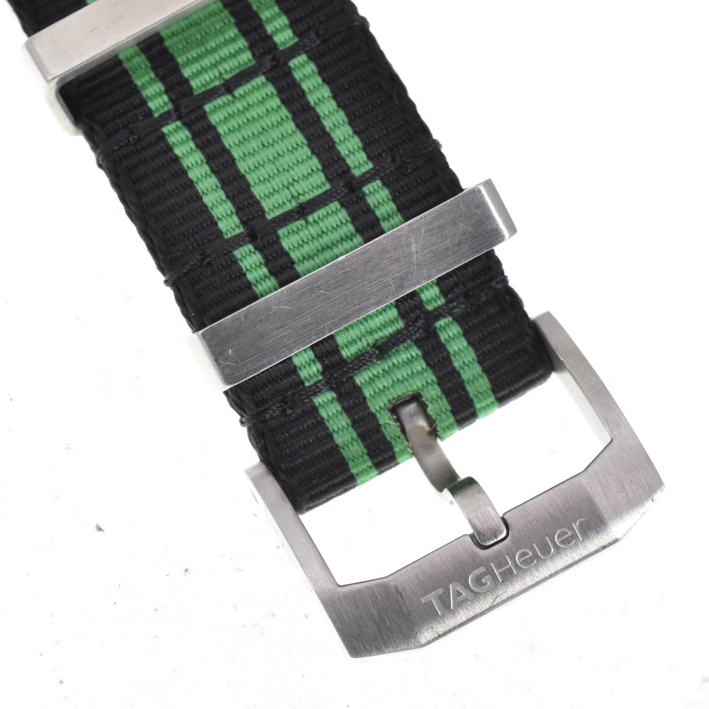 with paper TAG HEUER Formula 1 CAZ1113.FC8189 Cristiano Ronaldo (CR7) Black / green Dial Quartz Men's
 Watch D#147436