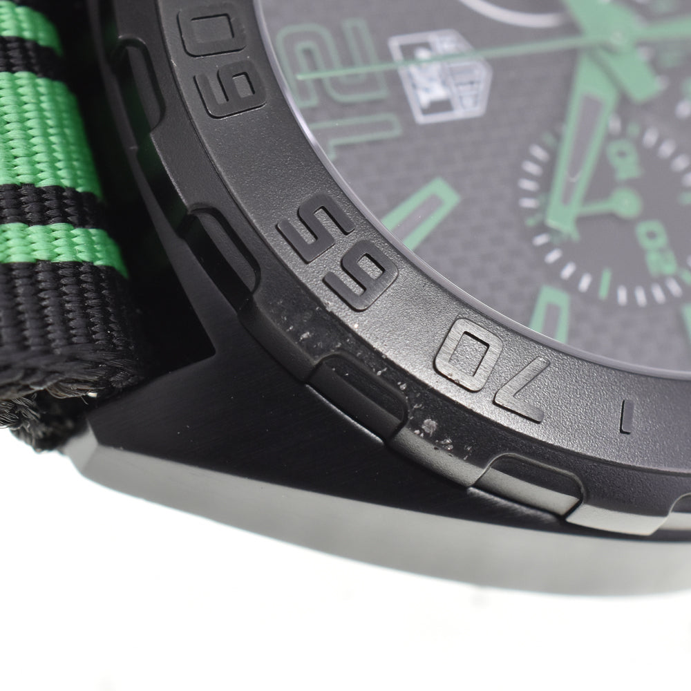 with paper TAG HEUER Formula 1 CAZ1113.FC8189 Cristiano Ronaldo (CR7) Black / green Dial Quartz Men's
 Watch D#147436