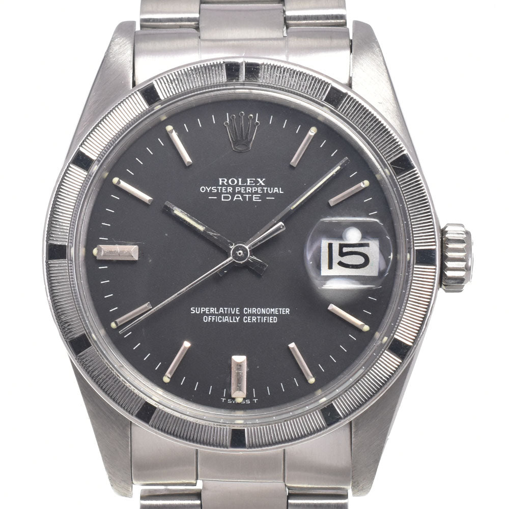 ROLEX Oyster perpetual date 1501 vintage Cal.1570 black Dial Automatic Men's
 Watch J#147441