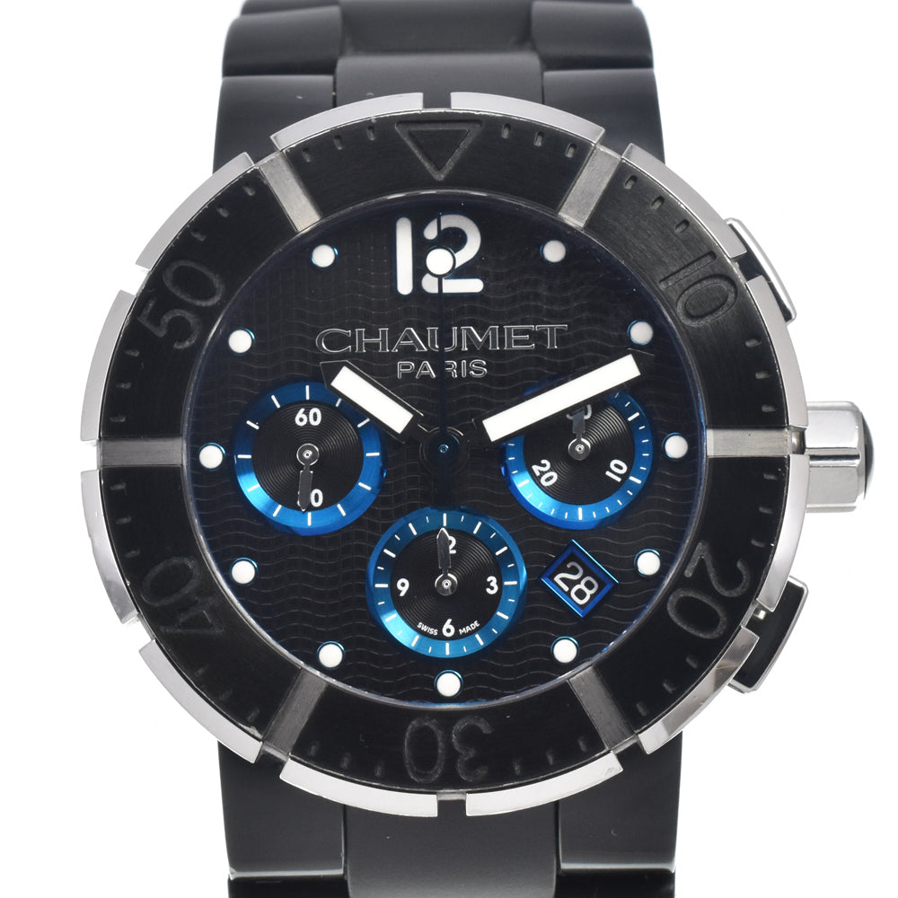 with paper Chaumet Class One Chronograph Date XXL W17291-45B Black / blue Dial Automatic Men's
 Watch E#147444