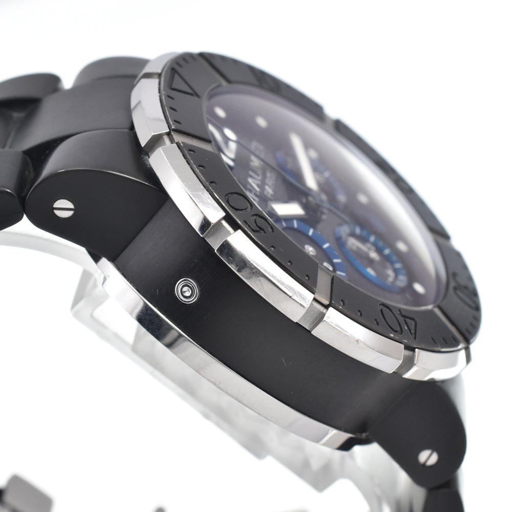 with paper Chaumet Class One Chronograph Date XXL W17291-45B Black / blue Dial Automatic Men's
 Watch E#147444