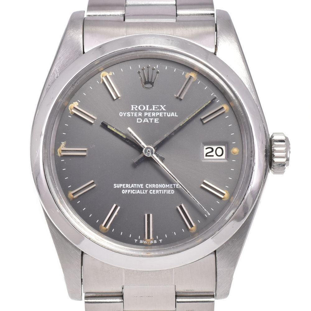 ROLEX Oyster perpetual date 1500 vintage Cal.1570 gray Dial Automatic Men's
 Watch J#147455
