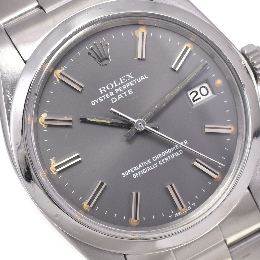 ROLEX Oyster perpetual date 1500 vintage Cal.1570 gray Dial Automatic Men's
 Watch J#147455