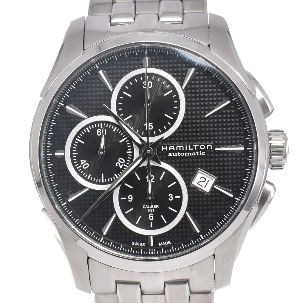 HAMILTON Jazz master H325960 Chronograph see-through back black Dial Automatic Men's
 Watch G#147457
