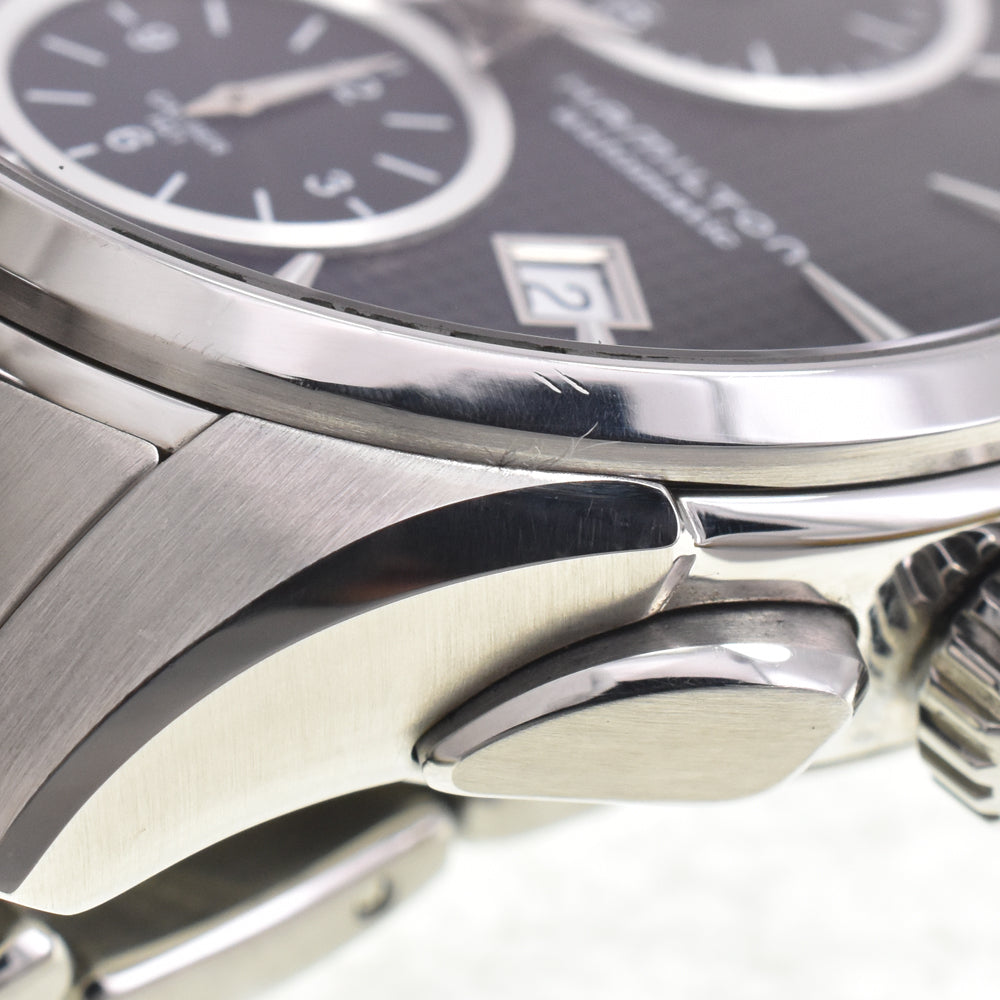 HAMILTON Jazz master H325960 Chronograph see-through back black Dial Automatic Men's
 Watch G#147457