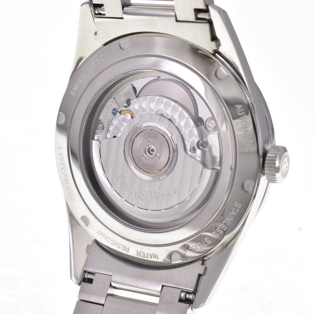 with paper Bell＆Ross vintage BRG123-WH-ST/SST Date Silver Dial Automatic Men's
 Watch H#147459