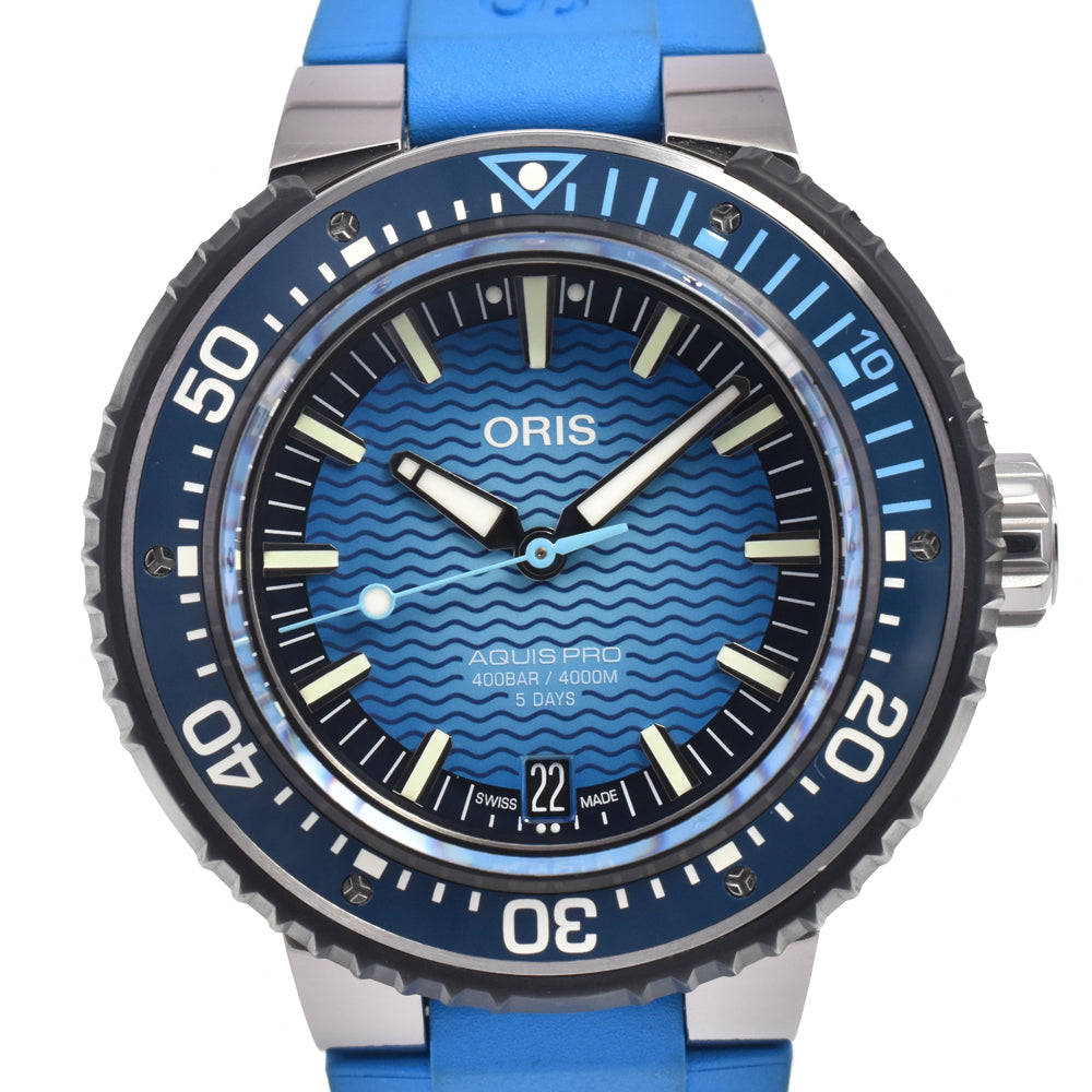 ORIS Aquis Pro 4000m 01 400 7777 7155 Date blue Dial Automatic Men's
 Watch G#147460
