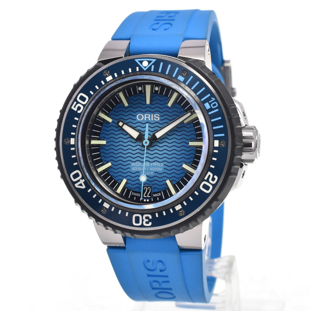 ORIS Aquis Pro 4000m 01 400 7777 7155 Date blue Dial Automatic Men's
 Watch G#147460
