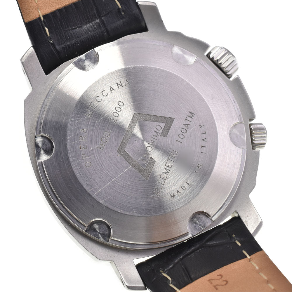 with paper ANONIMO Millemetry MOD.2000 Date black Dial Automatic Men's
 Watch G#147463