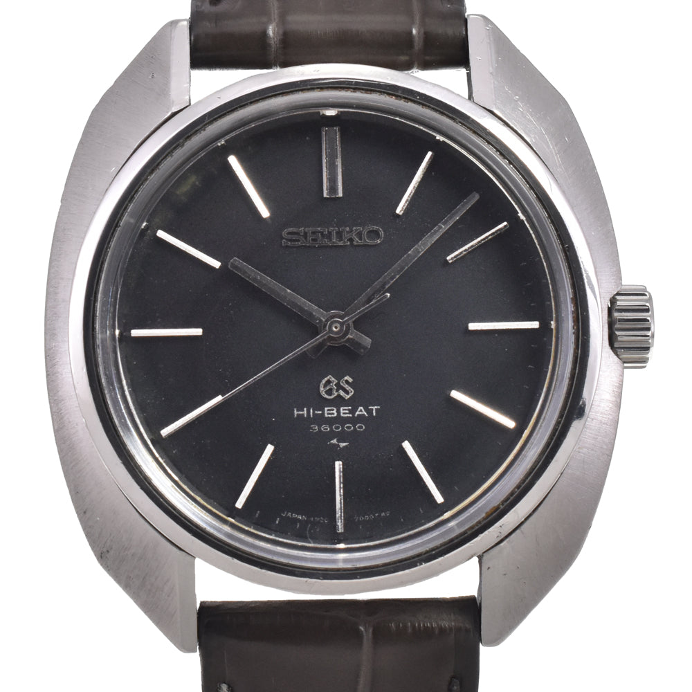 SEIKO Grand Seiko High Beat 4520-7000 black Dial Hand Winding Men's
 Watch I#147466