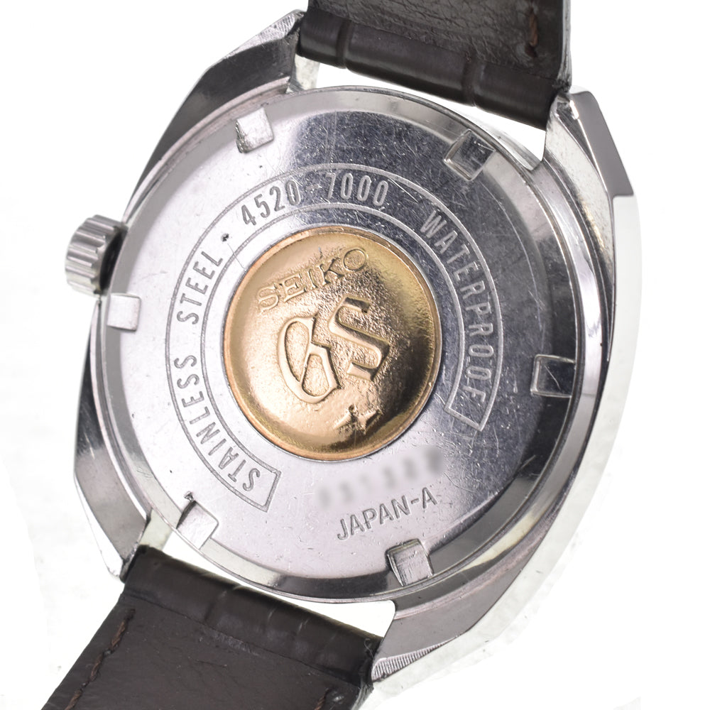 SEIKO Grand Seiko High Beat 4520-7000 black Dial Hand Winding Men's
 Watch I#147466
