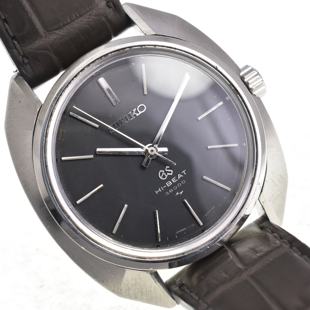 SEIKO Grand Seiko High Beat 4520-7000 black Dial Hand Winding Men's
 Watch I#147466