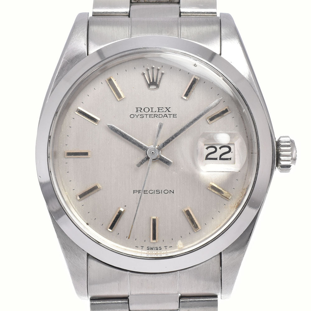 ROLEX Oyster Date Precision 6694 vintage Cal.1225 Silver Dial Hand Winding Men's
 Watch H#147469