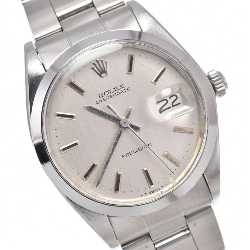 ROLEX Oyster Date Precision 6694 vintage Cal.1225 Silver Dial Hand Winding Men's
 Watch H#147469