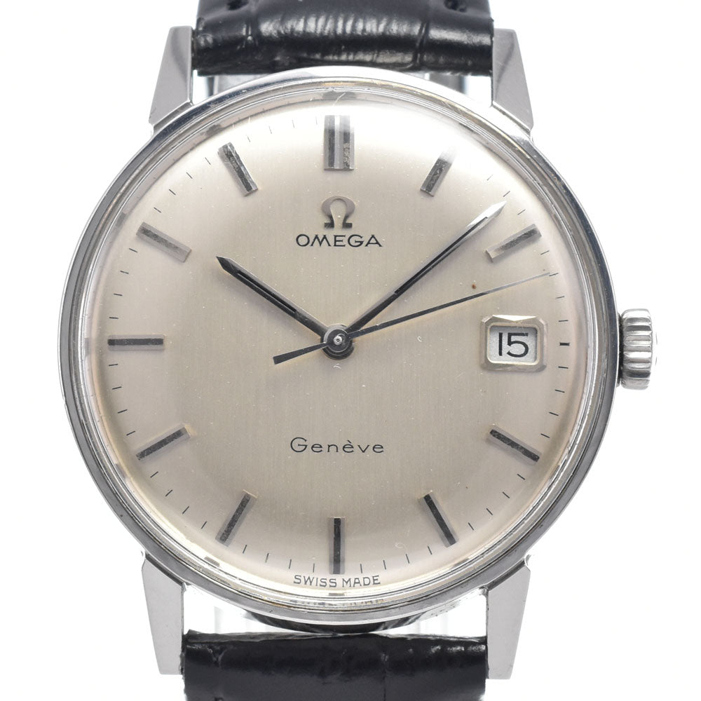 OMEGA Geneva 136.011 vintage Cal.613 Silver Dial Hand Winding Men's
 Watch H#147477