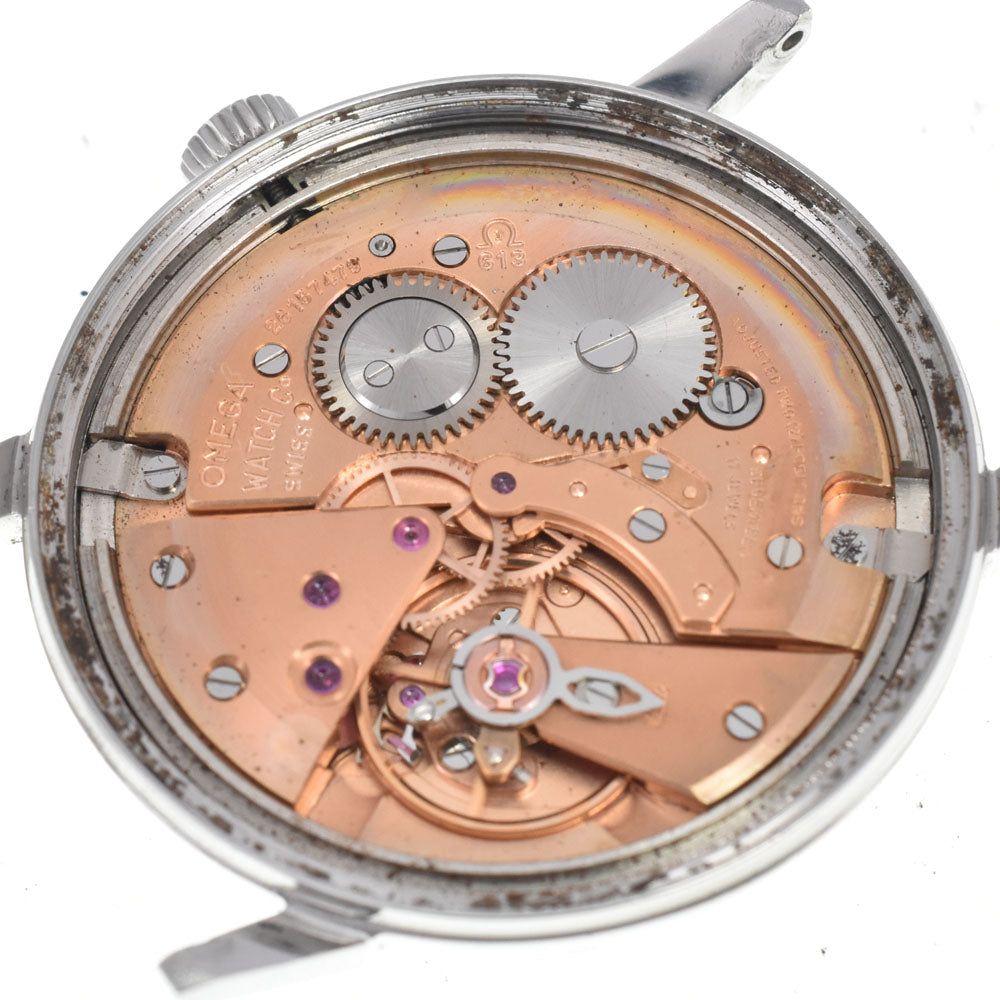 OMEGA Geneva 136.011 vintage Cal.613 Silver Dial Hand Winding Men's
 Watch H#147477