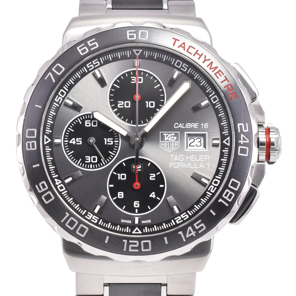 with paper TAG HEUER Formula 1 CAU2011.BA0873 Caliber 16 Chronograph gray Dial Automatic Men's
 Watch G#147483