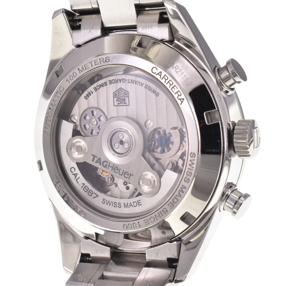 with paper TAG HEUER Carrera Caliber 1887 CAR2111.BA0720 Date Silver Dial Automatic Men's
 Watch H#147484