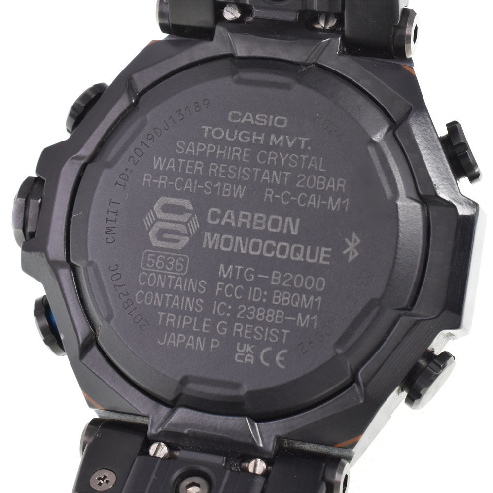with paper CASIO G-SHOCK MT-G MTG-B2000 Series MTG-B2000YR-1AJR black Dial Radio Sync Solar Men's
 Watch G#147494