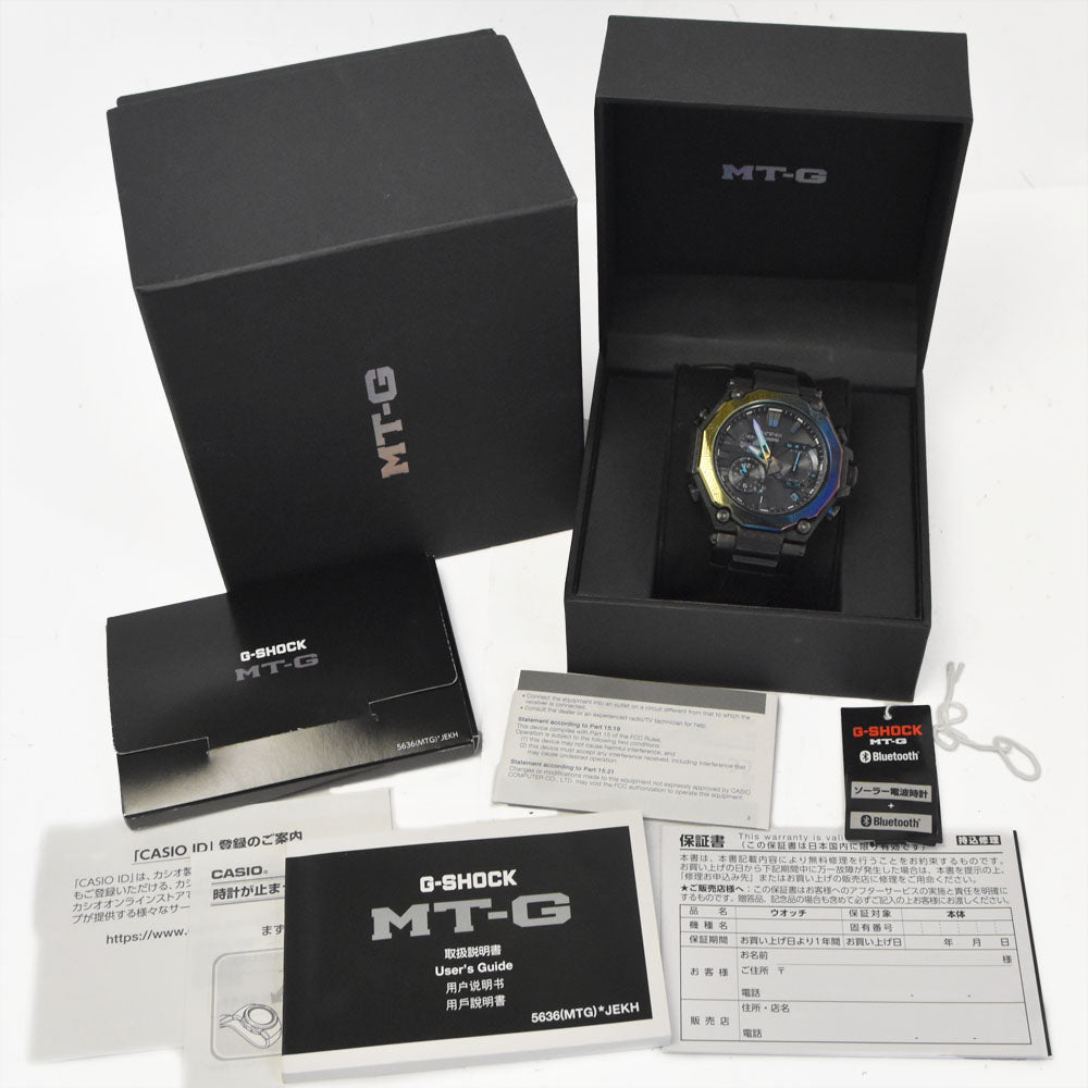 with paper CASIO G-SHOCK MT-G MTG-B2000 Series MTG-B2000YR-1AJR black Dial Radio Sync Solar Men's
 Watch G#147494