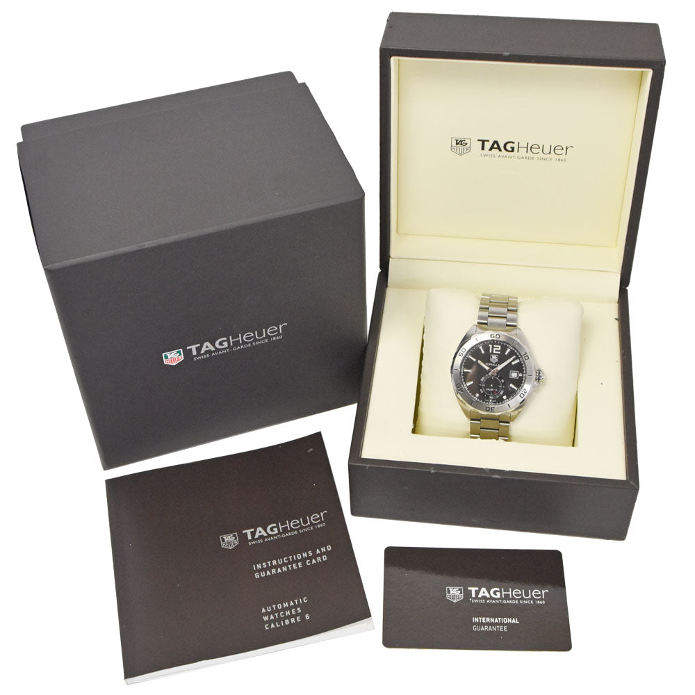 with paper TAG HEUER Formula 1 WAZ2110.BA0875 Caliber 6 black Dial Automatic Men's
 Watch G#147495