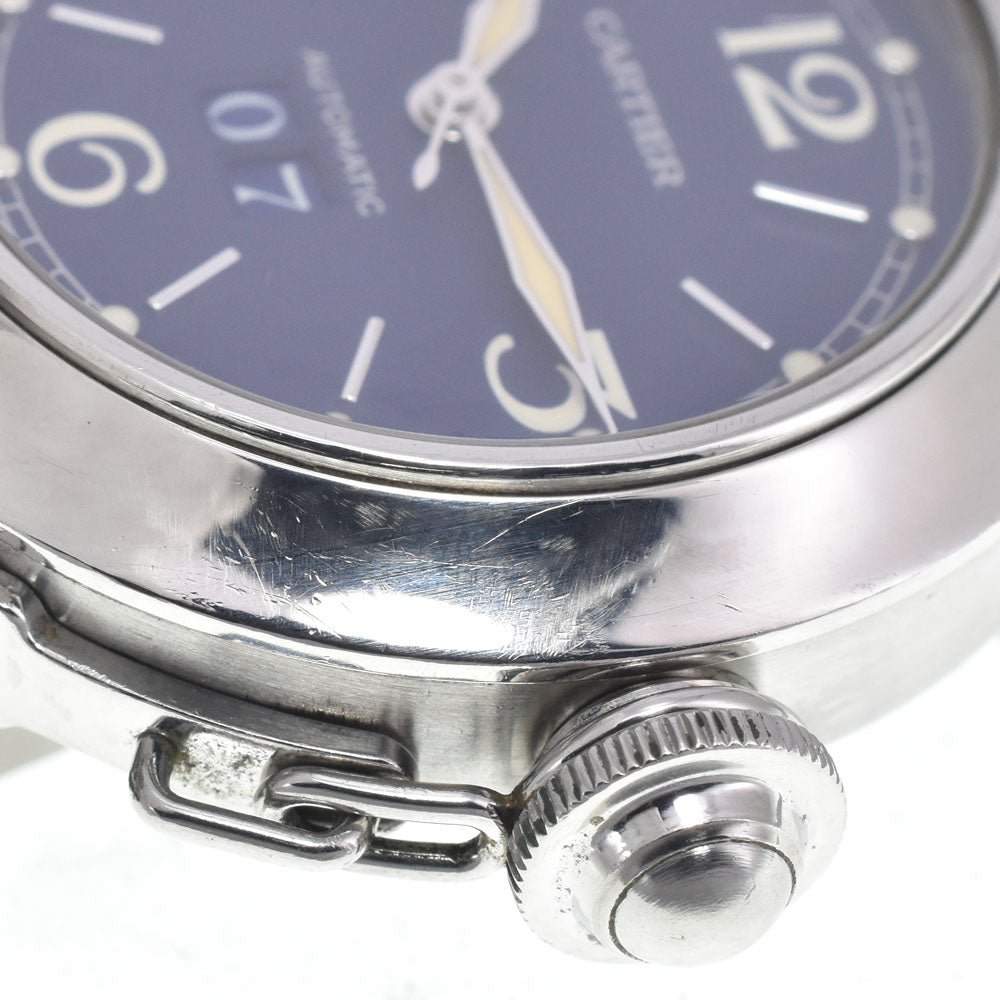 CARTIER Pasha C W31047M7 Big date Navy Dial Automatic Unisex
 Watch K#147501