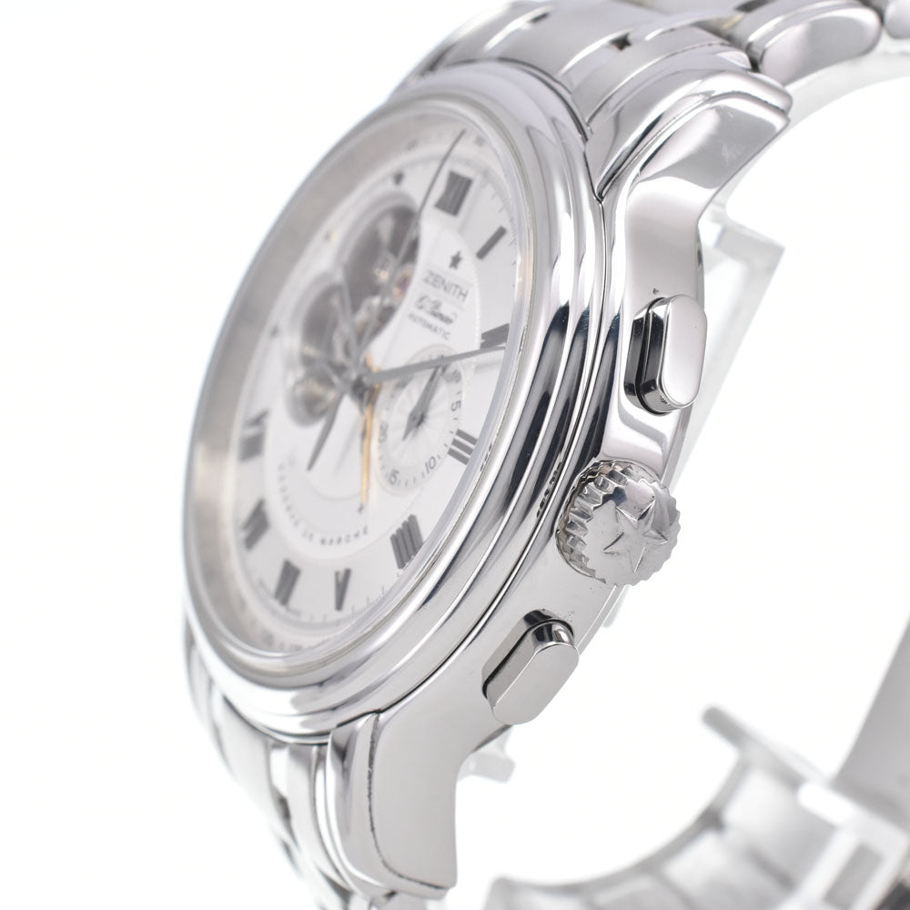 ZENITH Chronomaster XXT Open 03.1260.4021 El Primero see-through back Silver Dial Automatic Men's
 Watch I#147502