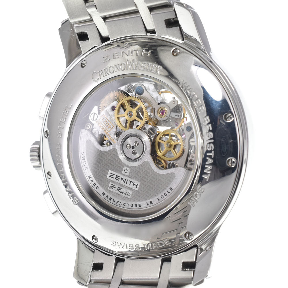 ZENITH Chronomaster XXT Open 03.1260.4021 El Primero see-through back Silver Dial Automatic Men's
 Watch I#147502