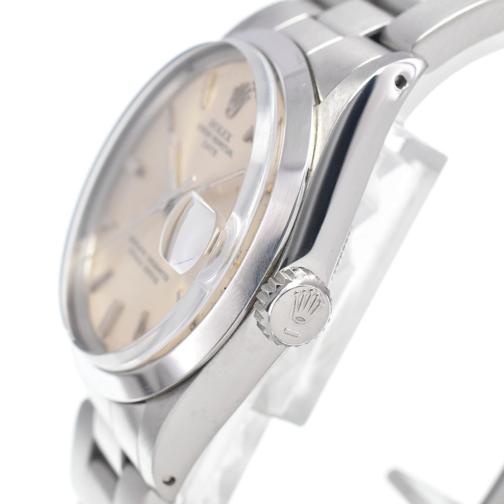 ROLEX Oyster perpetual date 1500 vintage Cal.1570 Silver Dial Automatic Men's
 Watch I#147503