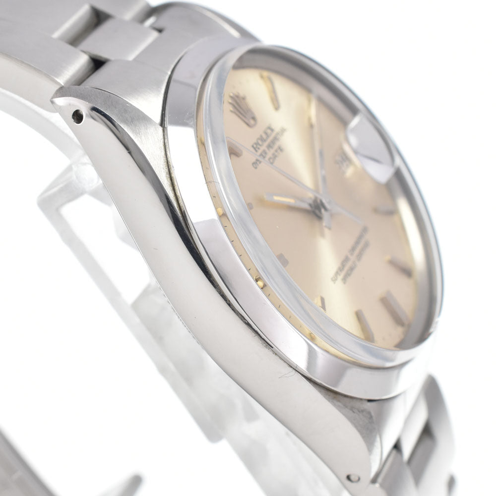 ROLEX Oyster perpetual date 1500 vintage Cal.1570 Silver Dial Automatic Men's
 Watch I#147503