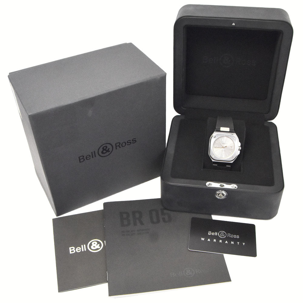 with paper Bell＆Ross BR05 BR05A-GR-ST Date gray Dial Automatic Men's
 Watch G#147510