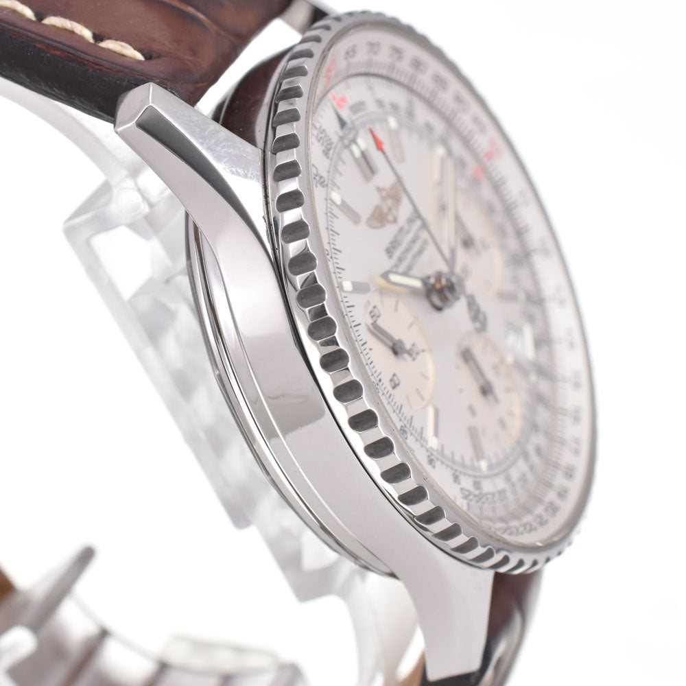 with paper BREITLING Navi timer A23322 Chronograph Silver Dial Automatic Men's
 Watch G#147516