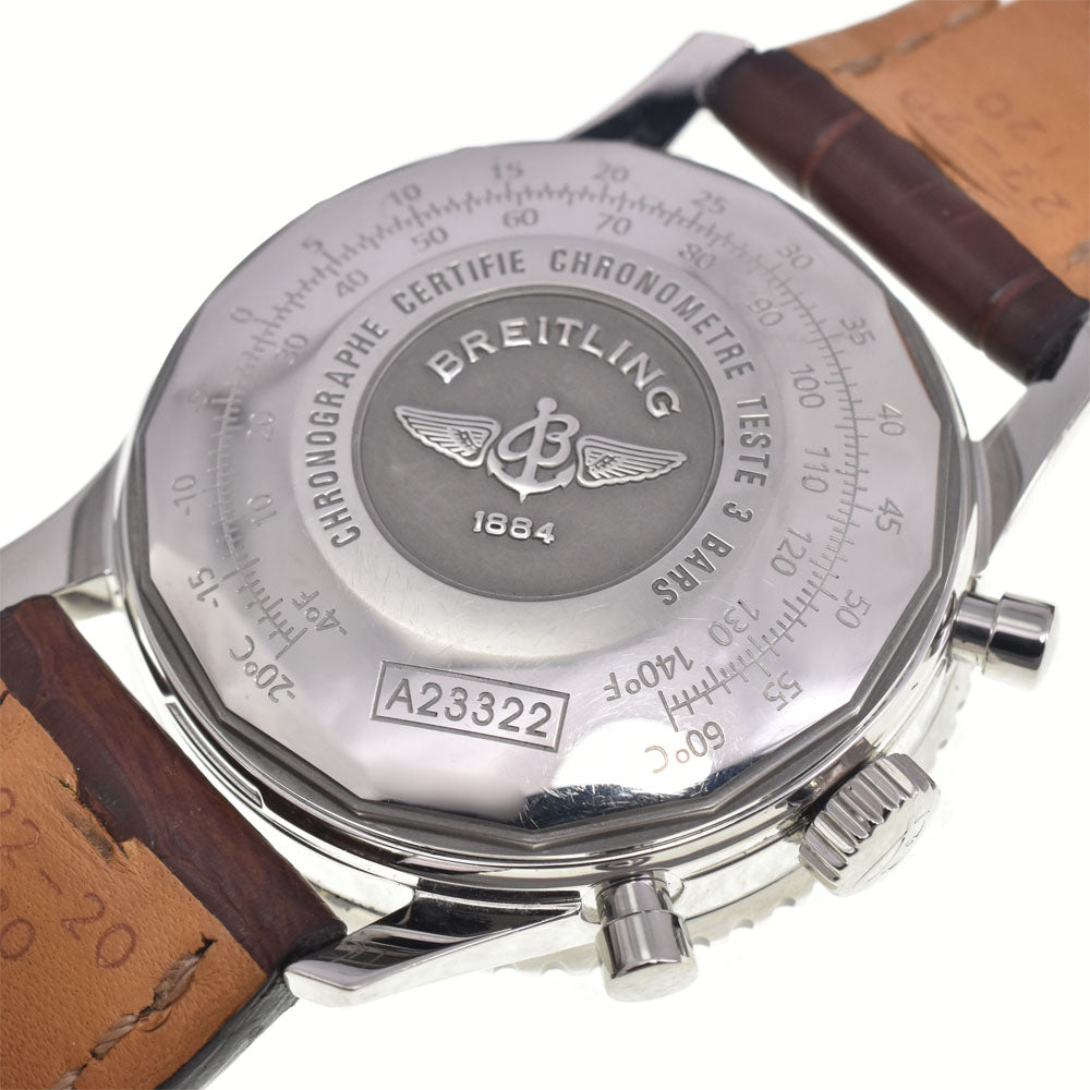 with paper BREITLING Navi timer A23322 Chronograph Silver Dial Automatic Men's
 Watch G#147516