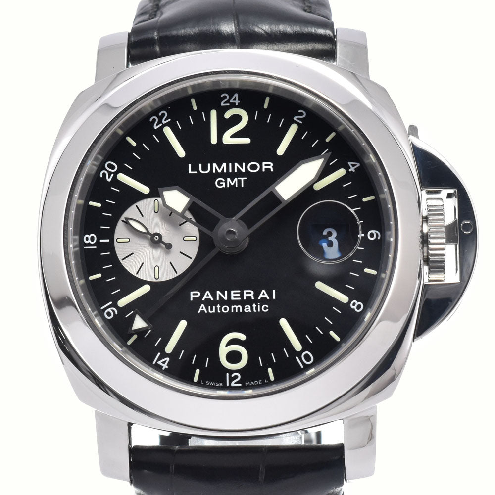 PANERAI Luminor PAM00088 Acciaio GMT black Dial Automatic Men's
 Watch H#147520