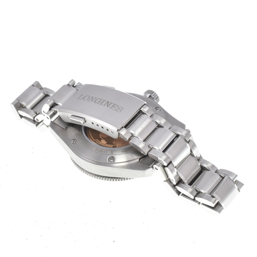 with paper LONGINES spirit zulu time L3.803.5.53.6 Date black Dial Automatic Men's
 Watch H#147524