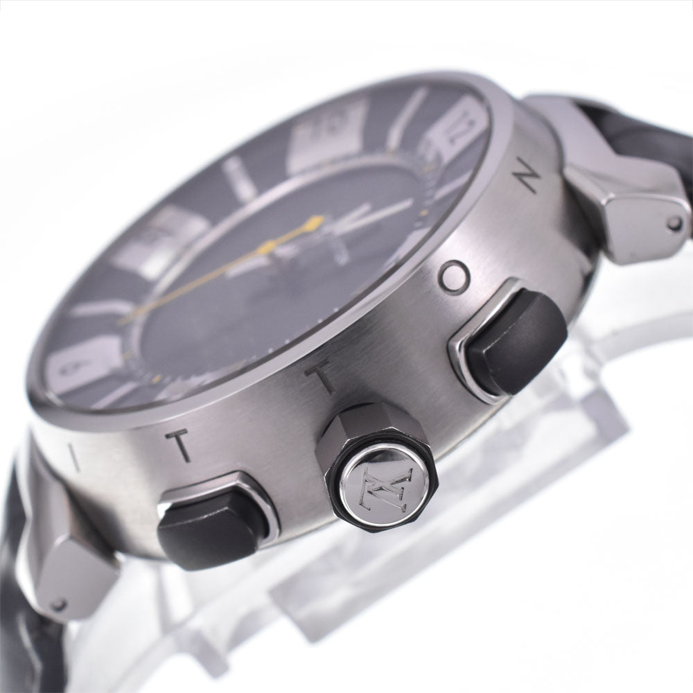 with paper LOUIS VUITTON Tambour in black Q118F Analog&Digital black Dial Quartz Men's
 Watch I#147527