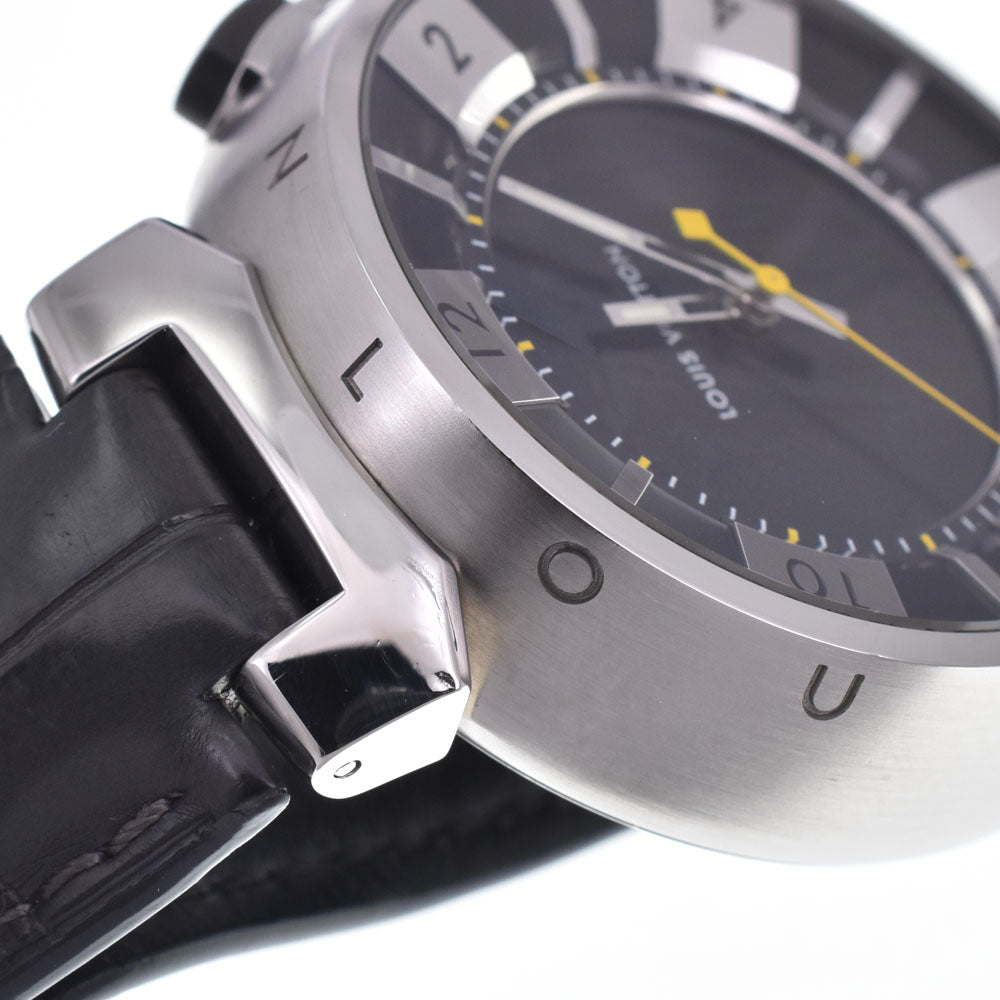 with paper LOUIS VUITTON Tambour in black Q118F Analog&Digital black Dial Quartz Men's
 Watch I#147527