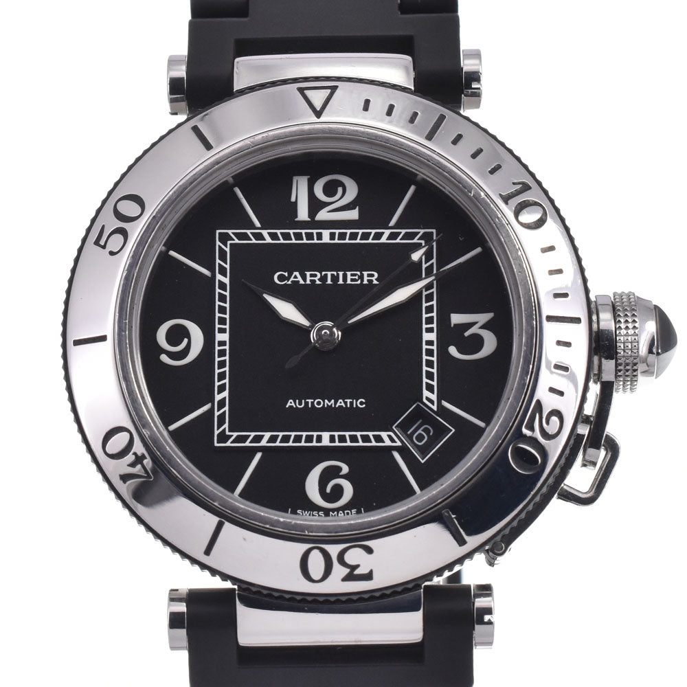 CARTIER Pacha Sea timer W31077U2 Stainless Steel / Rubber black Dial Automatic Men's
 Watch J#147531