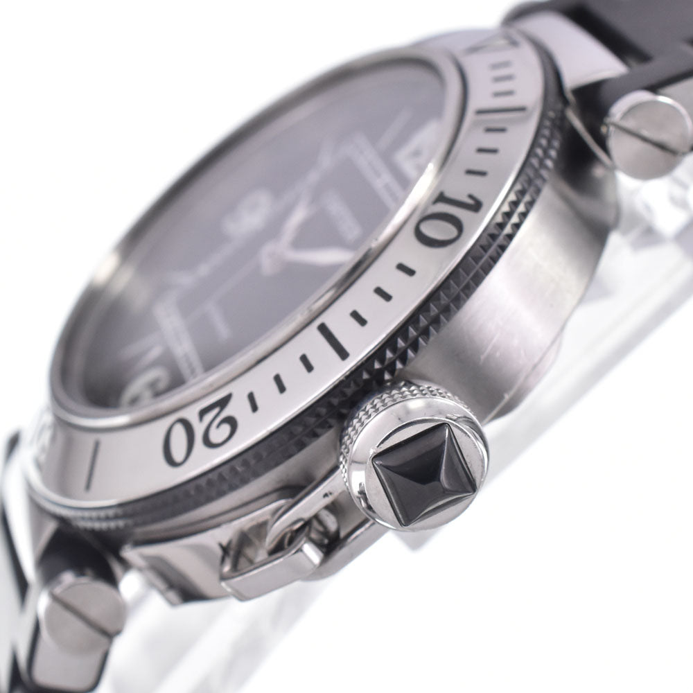 CARTIER Pacha Sea timer W31077U2 Stainless Steel / Rubber black Dial Automatic Men's
 Watch J#147531