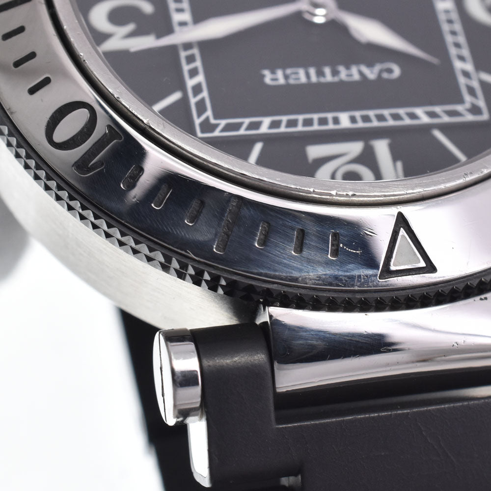 CARTIER Pacha Sea timer W31077U2 Stainless Steel / Rubber black Dial Automatic Men's
 Watch J#147531