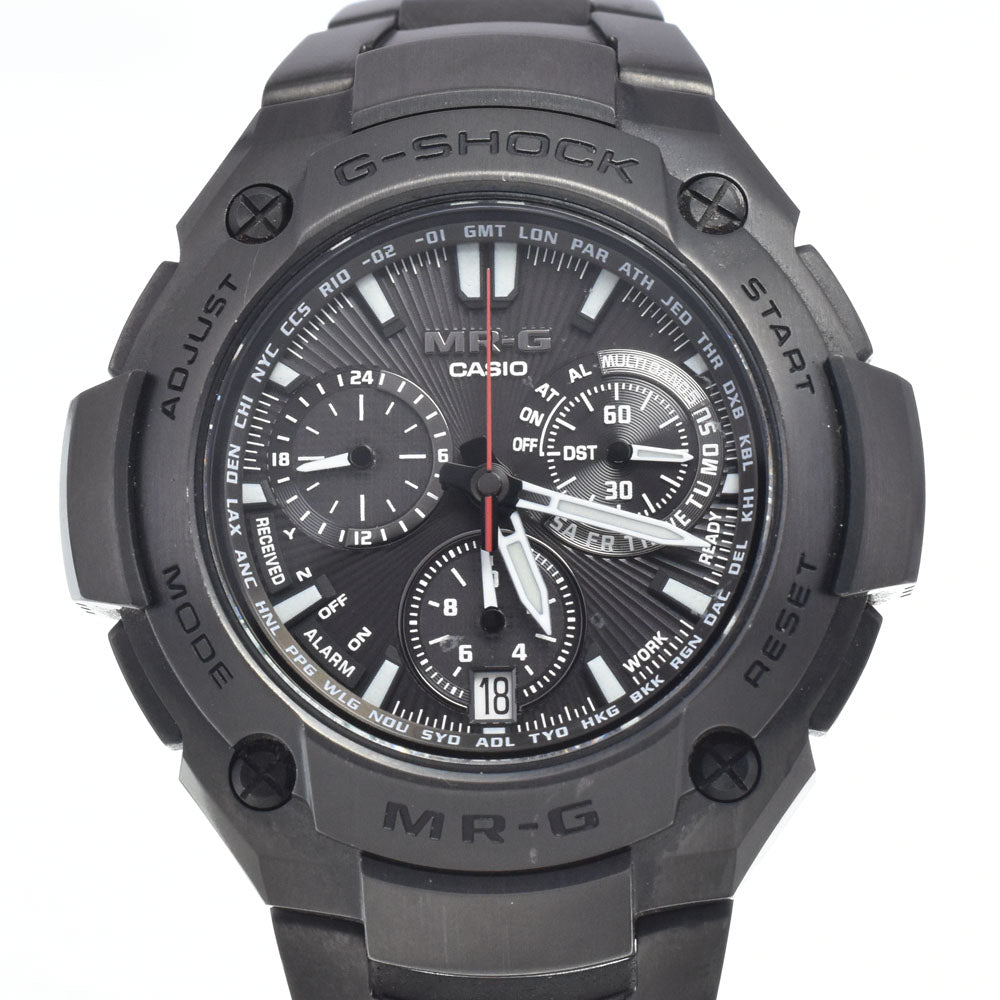 CASIO MR-G MRG-8000B-1AJF black Dial Radio Sync Solar Men's
 Watch I#147532