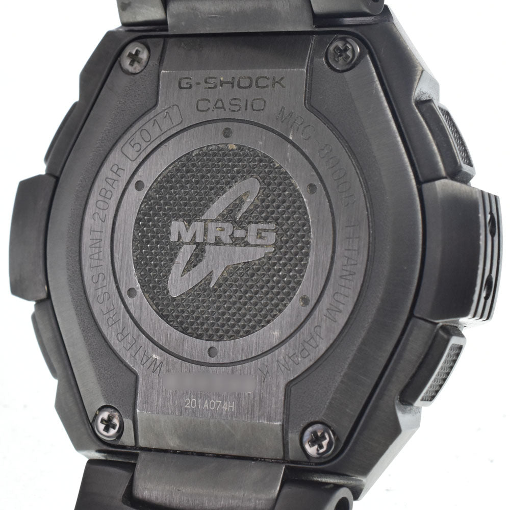 CASIO MR-G MRG-8000B-1AJF black Dial Radio Sync Solar Men's
 Watch I#147532