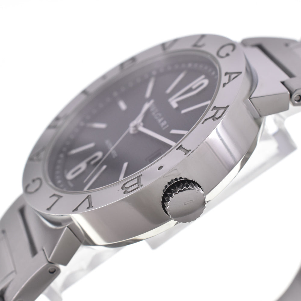 with paper BVLGARI Bvlgari Bvlgari BB38SS AUTO Date black Dial Automatic Men's
 Watch I#147535